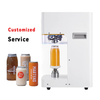 Machine de scellage automatique électrique certifiée CE pour boissons, thé Boba, produits chimiques, emballages en papier, usage commercial