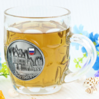 Tasse à bière en verre personnalisée avec logo souvenir, restaurant, bar, fête à domicile, ananas personnalisé