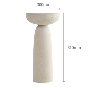 Muebles de sala de estar Mesas de centro Base de madera maciza <span class=keywords><strong>Piedra</strong></span> travertino Mesa de té - Product Image 3