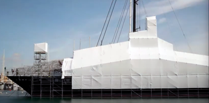 बायोडिग्रेडेबल 0.30 मिमी पंजा वाली फिल्म नॉनबुने वाटरप्रूफ मोटी मचान कपड़े समुद्री पूरी तरह से बायोडिग्रेडेबल गर्मी वानिंग को कवर किया - Product Image 5