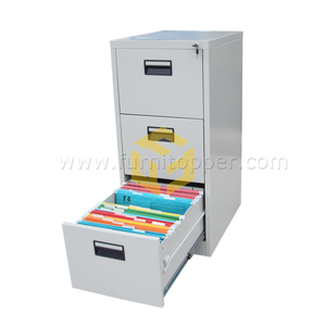 ตู้ลิ้นชักเหล็กรีดเย็นทันสมัยตู้เก็บของ3ลิ้นชักอุปกรณ์สำนักงานโลหะสำหรับบ้านสำนักงานโรงแรมและห้องนั่งเล่น - Product Image 3