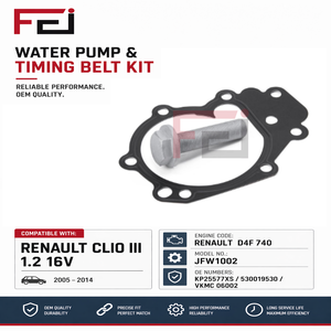 Kit de <span class=keywords><strong>courroie</strong></span> de distribution et de pompe à eau FEI pour Renault <span class=keywords><strong>Clio</strong></span> <span class=keywords><strong>3</strong></span> 4 Megane <span class=keywords><strong>3</strong></span>, <span class=keywords><strong>courroie</strong></span> de distribution avec kit de pompe à eau KP25577XS 530019530 - Product Image 5