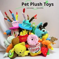 Jouet en peluche sonore pour chien et chat, résistant aux morsures, puzzle, non imperméable, pour usage intérieur et extérieur