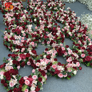 Couronne florale artificielle en soie faite à la main pour mariage, centre de table pour bougeoir – Vente en gros - Product Image 5