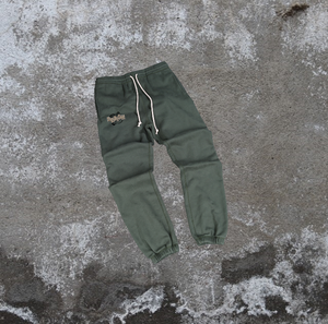 Pantalon de survêtement pour homme d'hiver avec logo personnalisé, taille haute, couleur foncée, style vintage, jambe large, respirant, tissu en toile écologique - Product Image 3