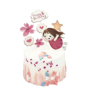 Rifornimenti della festa di compleanno di topper della <span class=keywords><strong>torta</strong></span> di compleanno dei bambini della bambina super dolce - Product Image 6