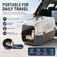 Boîte de transport en plastique PP épaisse résistante à la pression, directement de l'usine, pour animaux de compagnie, pour voyages en voiture