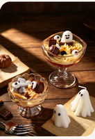 Bougie parfumée d'Halloween en forme de biscuit au chocolat, design crème fouettée, bougies aromatiques, décoration de table, vente en gros