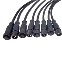 Connecteur d'alimentation étanche OSTAI M12/M14 IP68, 2, 3 ou 4 broches, mâle/femelle, câble d'extension extérieur, contact en cuivre, 300V 5A