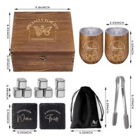 Coffret Cadeau Vin pour Amoureux du Vin, Femme, Saint-Valentin, Maman, Sœur, Amie, Collègue, Petite Amie - Coffret Cadeau Inspirant avec Verres à Vin