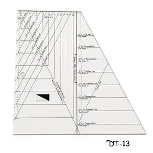 Righello quadrato da mezzo pollice quadrato 9 1/2 "X 16" strumento per trapuntatura righello multifunzione DT serie - Product Image 5