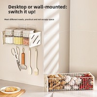 Panier suspendu MIXWARES sans perçage - Étagère de rangement murale pour fruits, légumes et épices