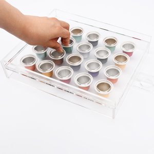 Plateau de remplissage manuel pour capsules de café à 20 trous, outil de remplissage en acrylique transparent pour dosettes d'espresso jetables vides - Product Image 3