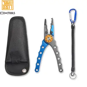 Stock Multifunctional high quality aluminium fishing pliers fishing tool cutting pliers useful for fishing