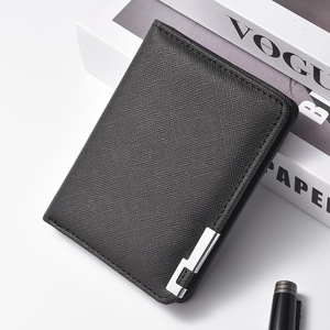 Portacarte di credito da <span class=keywords><strong>uomo</strong></span> in stile <span class=keywords><strong>verticale</strong></span> ultrasottile con porta carte di credito multiuso in materiale PU, <span class=keywords><strong>portafoglio</strong></span> alla moda da <span class=keywords><strong>uomo</strong></span> - Product Image 2