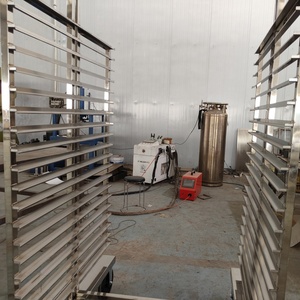 Manufacture Factory Metal Stainless Steel Meat Hanging <strong>Rack</strong> Frame Shelf Trolley Cart For Roasted Smoked Mutton Bacon Pork Beef - Product Image 4