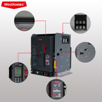Disjoncteurs à air WCW1-4000 3P, type universel intelligent ACB pour courant alternatif 400V/690V 4000A, disjoncteurs à air, pas de commentaires