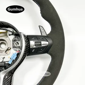 Volante Deportivo M Sport para <span class=keywords><strong>BMW</strong></span>, en Cuero, Compatible con los Modelos F10, F11, F20, F21, F22, F25, <span class=keywords><strong>F30</strong></span>, F31, F32, F33, F34, F36, X5, F15, F01, F06, F07, F12, F13, M3, M5 - Product Image 4