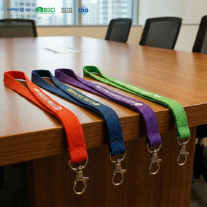 Polyester Heavy-Duty Tube Lanyards Silk Screen Customized ID Card Holder Lanyards for Factories Hospitals Schools-Bulk Buy