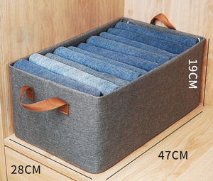 Armario plegable de almacenamiento de armario, marco de tela catiónica, impermeable, juguete para niños, <span class=keywords><strong>Jumbo</strong></span>, organizador de ropa de lino lavable, caja de almacenamiento - Product Image 3