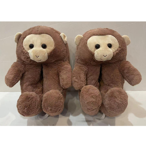 Venta al por mayor lindo y cómodo unicornio para pantuflas para mujer novedad Animal de dibujos animados de peluche de juguete Casa de plástico para pantuflas - Product Image 3