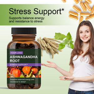 Suplemento Herbal Orgânico de Marca Privada OEM, Cápsulas de Extrato de Raiz de <span class=keywords><strong>Ashwagandha</strong></span> para Adultos - Product Image 3