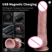 Kabelloser Ferngesteuerter Automatischer Vibrator für Erwachsene mit 10 Vibrationsstufen, 3-Teiliger Teleskopfunktion und Intelligenter Heizfunktion