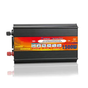 Gran capacidad 1500W 3000W DC 12V 24V AC 110V 220V Inversor de corriente de onda sinusoidal modificada para uso en exteriores