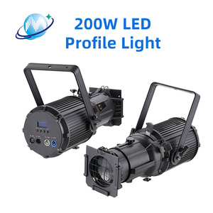 Projecteurs de scène LED à haute luminosité 200W blanc chaud, lumière d'imagerie DMX512 dimmable pour mariages, théâtres, DJ - Product Image 5