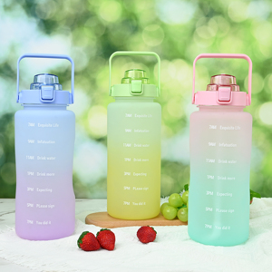 Bouteille d'eau Tritan personnalisable de 2,1 litres avec dégradé de couleurs, pour boissons protéinées, avec logo personnalisé, portable, sans BPA, <span class=keywords><strong>shaker</strong></span> de voyage de luxe - Product Image 3