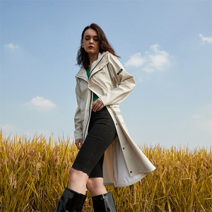 Mode longue à capuche de haute qualité Ywith le grand <span class=keywords><strong>Prient</strong></span> imperméable Trench imperméable manteau de pluie veste pour l'extérieur - Product Image 2