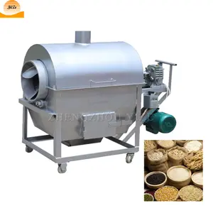 Commercial Small Stainless steel Electric drum rotary grain soybean seed barley peanut nut dry roasted roasting machine price