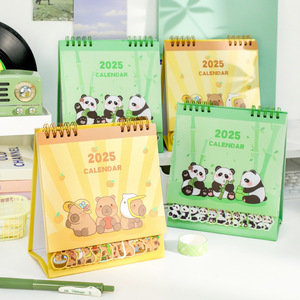Toptan okul çocuklar haftalık planlayıcısı büyük karikatür sevimli panda masaüstü takvim 2025 - Product Image 2
