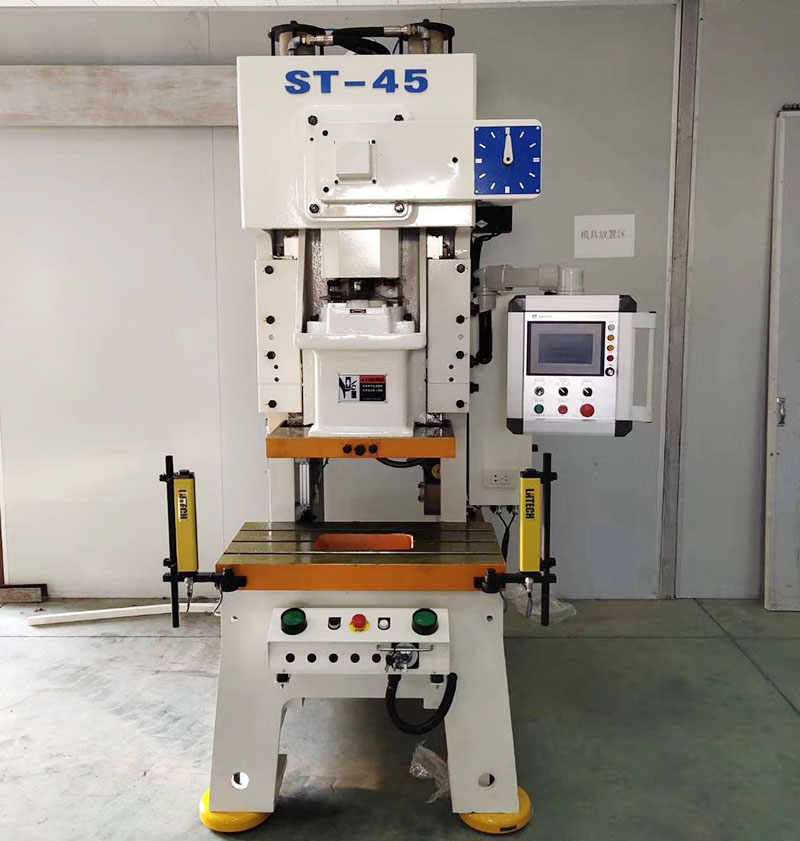 St-45V пневматическая штамповочная машина + фидер + машина для производства контейнеров из алюминиевой фольги