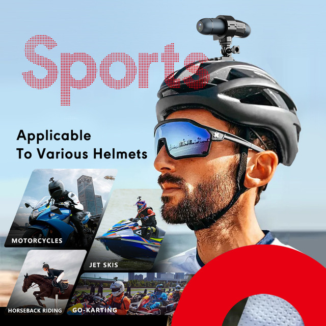 Cross-border Motorcycle Helmet Camera 4K HD Driving Recorder Dual Camera Anti-shake WiFi Remote Control Outdoor Sports Camera