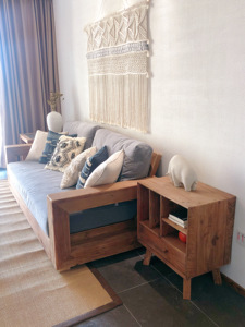 Mobili da fattoria <span class=keywords><strong>soggiorno</strong></span> economico 3 persone sedile divani in legno massello vecchio - Product Image 6