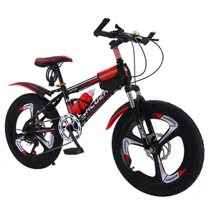 Bicicleta infantil com estrutura em aço carbono para crianças, bicicleta de ciclo de montanha para estudantes, bicicleta esportiva de velocidade variável, 18 20 22 24 polegadas