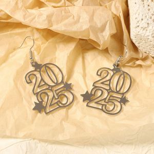 Latest Design Fashion Jewelry 2025 Number Earrings Creative New Year <b>Gift</b> Women's Jewelry Pendant Exquisite Ear Jewelry Custom - Product Image 5