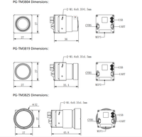 Module de caméra thermique série PG-TM38, résolution 384 * 288, noyau d'imagerie thermique léger, infrarouge, pour caméra sportive