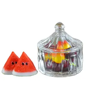 Tower Shaped Glass Bowl Candy Sugar Jar coco bean /dried fruit /almond /cashew Storage Containers
