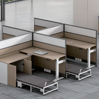 Postes de travail de bureau commerciaux, bureaux de travail réglables, ensemble table et chaise de bureau, poste de travail de bureau