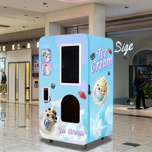 Máquina Expendedora Automática de Helado Suave con 6 Sabores, Autoservicio para Centros Comerciales, Estaciones de <span class=keywords><strong>Metro</strong></span>, Aeropuertos y Parques de Atracciones - Product Image 1