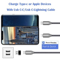 Adaptateur OTG portable Xput Type C, USB C femelle vers USB 2.0 mâle, convertisseur prenant en charge la charge rapide PD 12V 3A pour téléphone, tablette, ordinateur portable