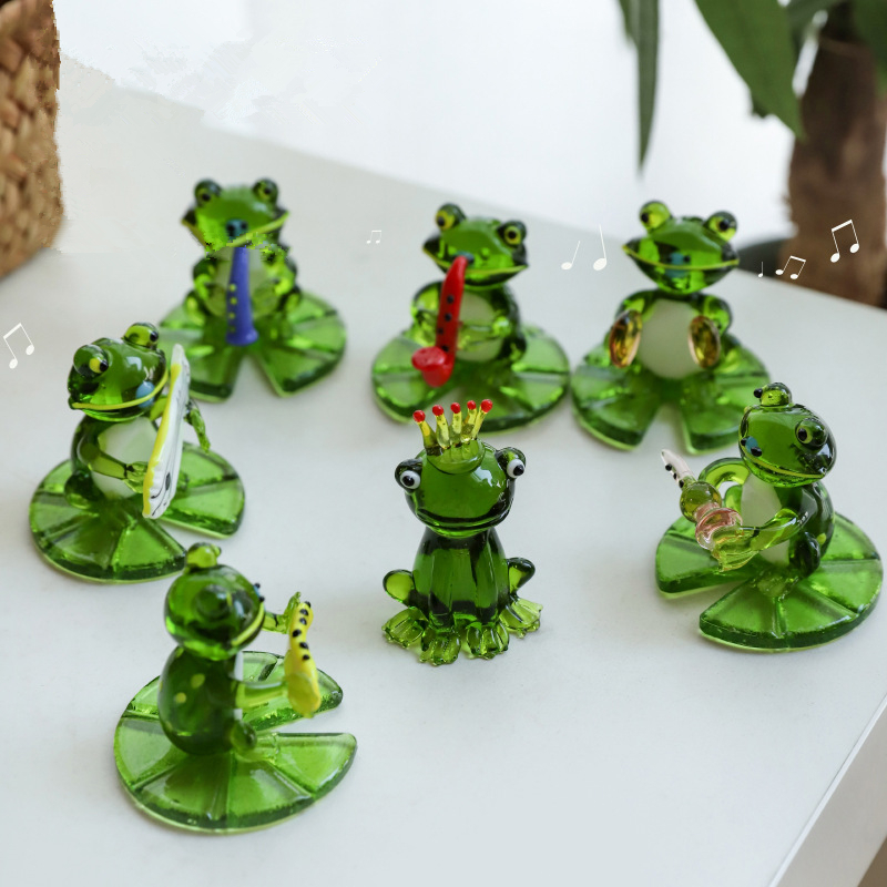 Bobble Head Frog - Rana animata oscillante a forma di rana, portatile, alimentata a energia solare, per scrivania, decorazione per cruscotto 'auto