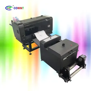 Cowint 2 heads dual head dtf printer a3 xp600 24 inch combo cheap dtf printer transfer printing machine for paper bags