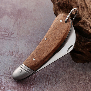 Pisau okulasi lipat Bonsai, pisau kelas profesional Stainless Steel luar ruangan kayu taman okulasi - Product Image 5