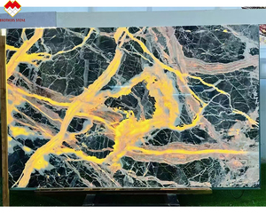 Ảo Ice grey phiến đá cẩm thạch với màu đỏ và trắng tĩnh mạch mờ sọc xám gạch đá cẩm thạch cho tường sàn đá tự nhiên slab - Product Image 1