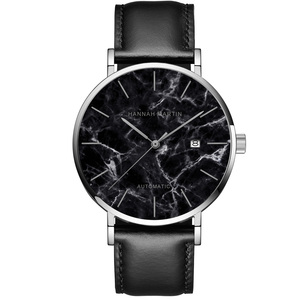 Reloj Mecánico Automático de Lujo para Hombre, Correa de Cuero Vacuno, Acero Inoxidable, Casual, de Negocios, Minimalista - Product Image 1