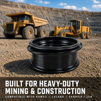3 pièces Jantes de 24 pouces sans chambre à air 24-8.50 pour excavatrice, niveleuse, KAMAZ, KAMA3, LULONG, Sandvik, JCB