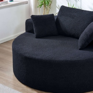 Ghế thư giãn tròn kiểu dáng thời trang, ghế sofa mềm mại không khung xương, đóng gói nén hoàn chỉnh, không cần lắp ráp - Product Image 6